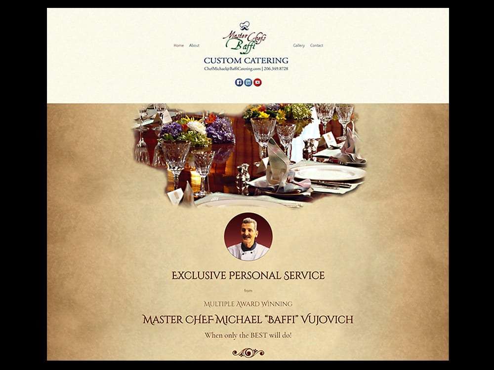 Baffi Catering Website